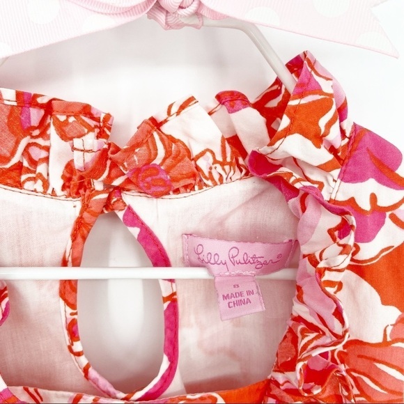 Lilly Pulitzer Floral Dress Size 8 Sleeveless - Picture 6 of 9